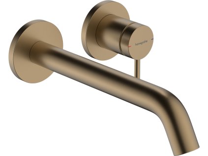 Hansgrohe Tecturis S Páková umývadlová batéria EcoSmart+ pod omietku s výtokom 225 mm, kartáčovaný bronz 73351140 www.kupelnashop.sk