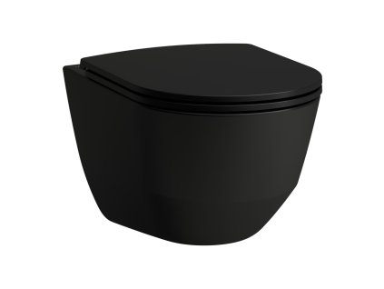 Laufen Pro závesné WC, Rimless, čierna matná H8209667160001 www.kupelnashop.sk