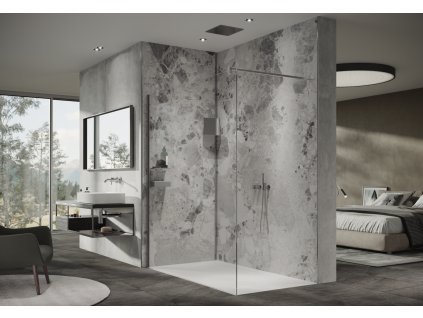 Hüppe Xone Walk-in 90cm, sklo 8 mm, Anti-Plaque NX1702.069.322 www.kupelnashop.sk