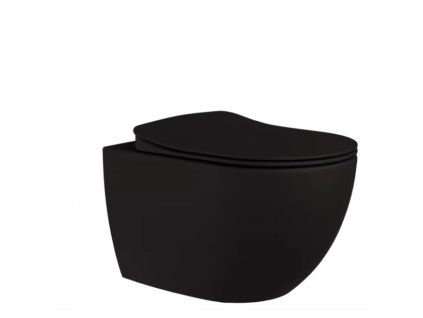 Creavit Free závesne wc s bidetom 2v1 v čiernom prevedení kupelnashop.sk