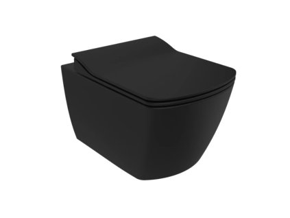 Creavit Elegant čierne závesne hranaté wc kupelnashop.sk