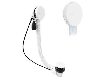 POLYSAN vaňový sifón s napúšťaním dĺžka 80cm, biely 71853.10 www.kupelnashop.sk