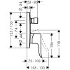 Hansgrohe Metris - podomietková vaňová batéria 31454000 kupelnashop.sk