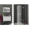 Ravak SmartLine - štvrťkruhový oblý sprchový kút 80 x 80 cm SMSKK4-80 www.kupelnashop.sk