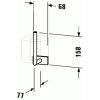 Duravit KARREE 0099561000 držiak náhradného toaletného papiera kupelnashop.sk