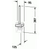 Duravit KARREE WC kefa 0099571000 kupelnashop.sk