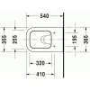 Duravit Happy D.2 - 2221090000 Závesné WC 36,5 x 54 cm kupelnashop.sk