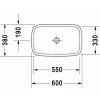 Duravit DuraStyle - umývadlová misa 60 x 38 cm