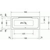 Duravit DuraStyle - 700293 - akrylátová vaňa, pravá 160 x 70 cm kupelnashop.sk