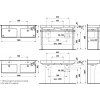 Laufen Pro S 130cm dvojumyvadlo technicky kupelnashop.sk