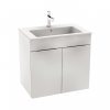 Jika Cube skrinka s 2 dvierkami biela + keramické umývadlo 65 cm 4536011763001 kupelnashop.sk