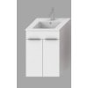 Jika Cube skrinka s dvierkami biela + keramicke umyvadlo kod: kupelnashop.sk