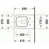 Duravit DuraStyle pack 45520900A1 závesné WC kupelnashop.sk