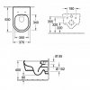 Villeroy & Boch Avento - závesné WC + Direct Flush + spomaľovacie WC sedadlo slim