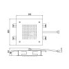 Alpi Idroterapia - hlavová sprcha stropná priemer 30 x 30cm SF095A