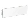 Novika Hansgrohe Fixfit - rohový prípoj s poličkou - biele sklo 26456400 kupelnashop.sk