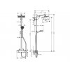 Hansgrohe Crometta E 240 1jet Showerpipe sprchový systém,chróm,27271000 kupelnashop.sk 1