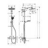 Hansgrohe Crometta E 240 1jet Showerpipe sprchový systém,chróm,27271000 kupelnashop.sk 1