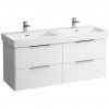 Laufen Base skrinka lesklá biela pod dvojumývadlo Laufen Pro S 130 x 46 cm 4025141102611 www.kupelnashop.sk