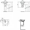 Ideal Standard Connect Air - umývadlo 40 x 35 cm