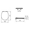 Ideal Standard Connect Air - set - závesné WC Aquablade + spomaľovacie WC sedadlo