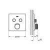 Grohe Smart Control - podomietkový termostat pre vaňu a sprchu