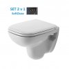 Duravit D-Code Compact závesné WC 48 cm spomaľovacie WC sedadlo kupelnashop.sk