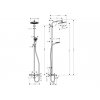 Hansgrohe CROMETTA S 240 1jet Showerpipe tech 27320000 kupelnashop