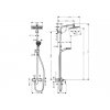 Hansgrohe CROMETTA E 240 1jet Showerpipe 27284000 tech kupelnashop