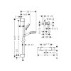 Hansgrohe ECOSTAT 1001 CL + set sprch Crometta Vario EcoSmart Combi 27812400 tech kupelnashop