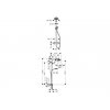 Hansgrohe CROMETTA 160 1jet Showerpipe 27264400 tech kupelnashop