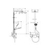 Hansgrohe RAINDANCE E 300 1jet Showerpipe 350 ST sprchový systém 27361000 tech kupelnashop