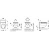 Laufen Riva závesne wc Rimless so zabudovanou tryskou 820691 technicky kupelnashop.sk
