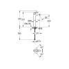 Grohe Bau Loop vysoká umývadlová batéria bez odtokovej garnitúry 23764000 tech. kupelnashop.sk
