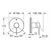 Grohe Essence pod omietková sprchová batéria chróm 24057001 tech. kupelnashop.sk