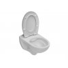 Roca Victoria závesné wc, hlboké splachovanie, Rimless A346393000 Spomaľovacie sedátko A801B62000B kupelnashop.sk 2