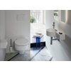 Laufen Val SaphirKeramik okrúhle umývadielko 55x31,5cm s otvorom pre batériu vľavo a odkladacou plochou vpravo H8152830001051 kupelnashop.sk 1