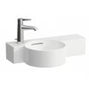 Laufen Val SaphirKeramik okrúhle umývadielko 55x31,5cm s otvorom pre batériu vľavo a odkladacou plochou vpravo H8152830001051 kupelnashop.sk