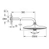 Grohe Euphoria 260 hlavová sprcha+rameno technicky kupelnashop.sk