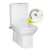 Creavit Lara - stojace WC + bidet 2v1 UNI odpad a ventil