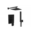 Teorema Edge Set čierny podomietkový sprchový systém komplet kupelnashop.sk