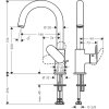 HANSGROHE Vernis Blend Stojánková umývadlová batéria s otočným výtokom ,chróm technický 71554000 www.kupelnashop.sk