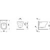 Laufen Lua Basic 52x36cm závesne wc Rimless H8200810000001 rozmery www.kupelnashop.sk