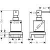 Hansgrohe AddStoris dávkovač mydla čierny 41745670 rozmery www.kupelnashop.sk