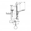 Hansgrohe Raindance Select S sprchový set sprška 120 3 jet polohy+polička technicky nákres kupelnashop.sk