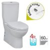 Creavit Sedef skrátene stojaté wc+bidet 2v1, vario odpad SD3842 www.kupelnashop.sk
