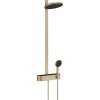 Hansgrohe Pulsify S Showerpipe 260 2jet EcoSmart s termostatom ShowerTablet Select 400, kartáčovaný bronz 24241140 www.kupelnashop.sk