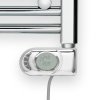 Zehnder Aura - chrómový elektrický radiátor 80 x 40 cm s vykurovacou tyčou