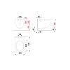 Jika pack Mio závesne wc Rimless hygienicky oplach+spomaľovacie wc sedátko technicky nákres kupelnashop.sk