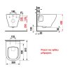 Jika DEEP N Pack, wc Rimless + spomaľovacie wc sedadlo rozmery www.kupelnashop.sk